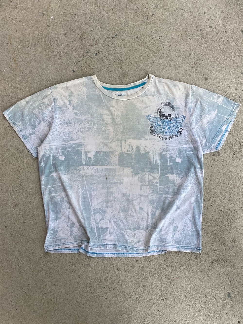 Y2k Urban Heritage Skull Tee Shirt